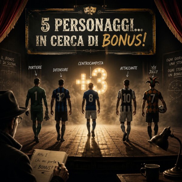 Fantacalcio – 5 personaggi in cerca… di Bonus!