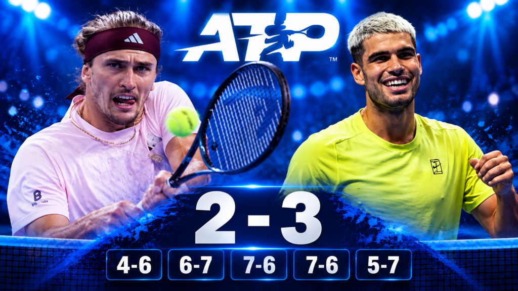 australian open Zverev-Alcaraz 2-3, semifinale degli Australian Open