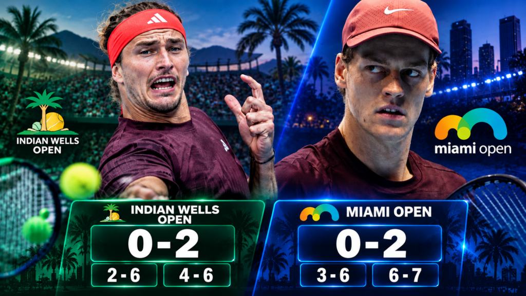 sunshine double Zverev-Sinner, risultati delle semifinali del Sunshine Double